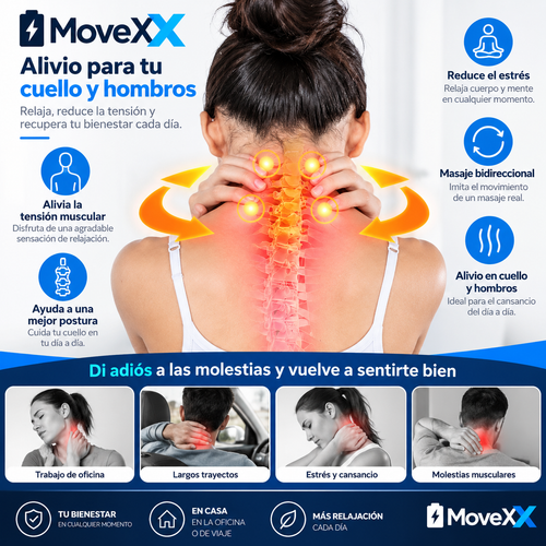 Masajeador Cervical, Masajeador Cuello Eléctrico Portátil Inteligente