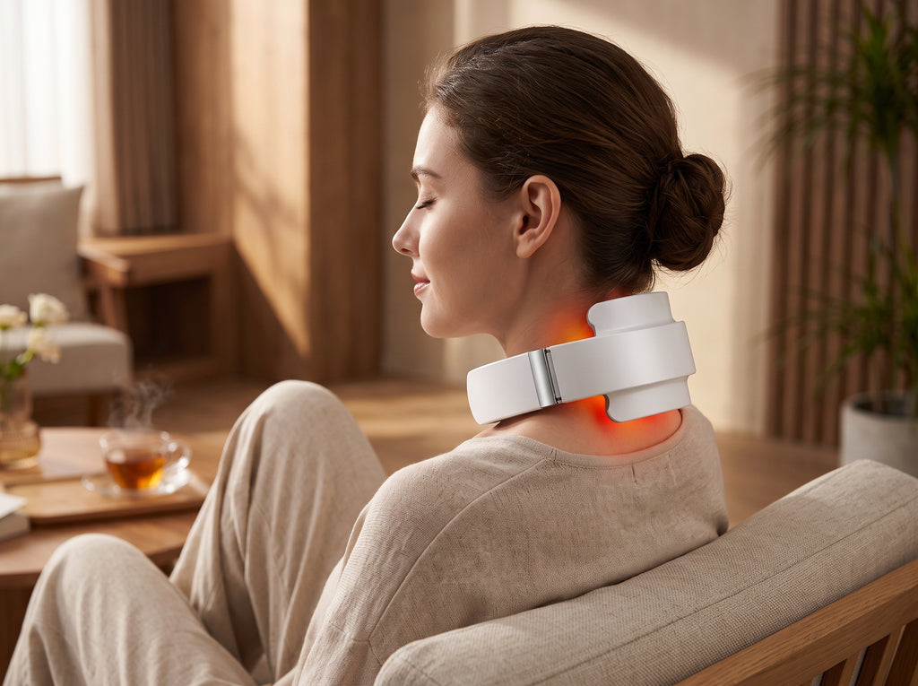 Masajeador Cervical, Masajeador Cuello Eléctrico Portátil Inteligente